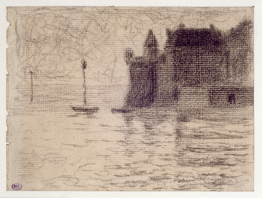 Paul Signac - Les remparts du Mont-Saint-Michel