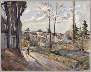 Paul Gachet - Vue d'Auvers-sur-Oise