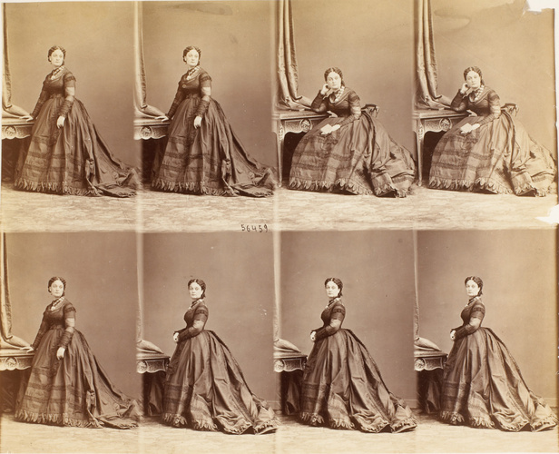 André Adolphe Eugène Disdéri - Princesse Gagarine en huit poses