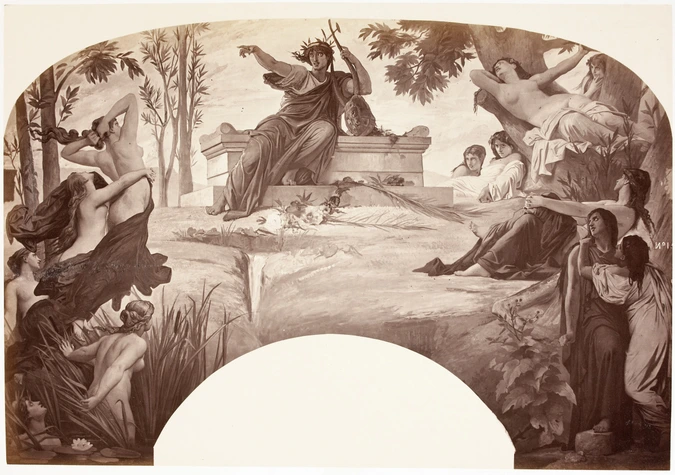 Louis-Emile Durandelle - La Musique dramatique - peinture de Félix Barrias