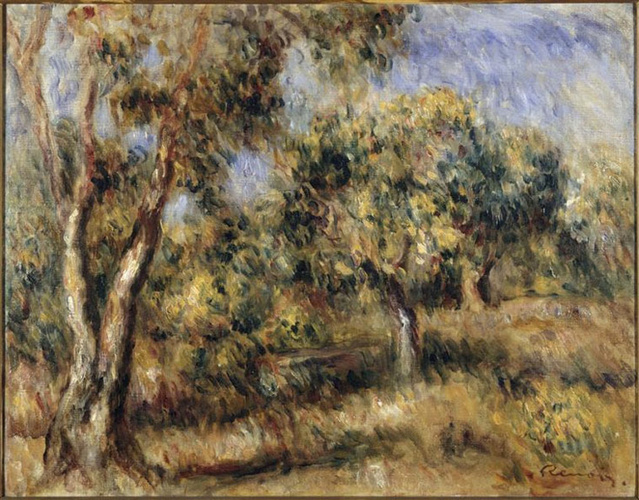 Pierre-Auguste Renoir、PAYSAGE A CAGNES Renoir、PAYSAGE CAGNES Pierre-Auguste A