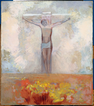 Christ en croix - Odilon Redon