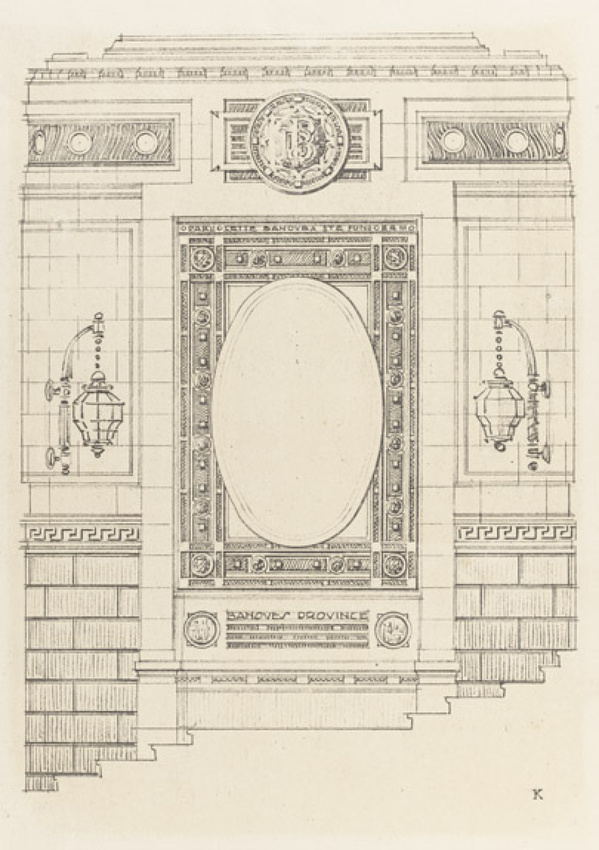 Edgar Brandt - Projet de décoration pour des banques de province