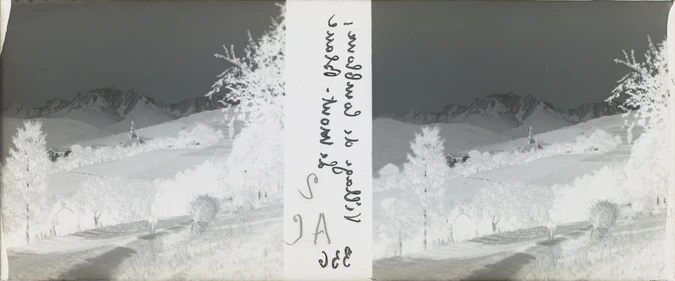 Village de Combloux, le Mont-Blanc - E. Serve-Louvat