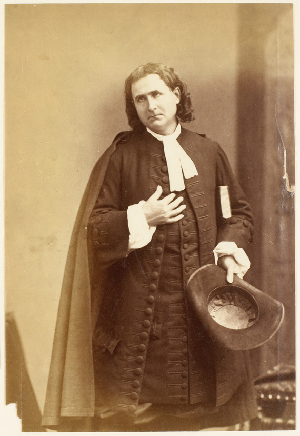 André Adolphe Eugène Disdéri - M. Lafontaine en pied, en une pose