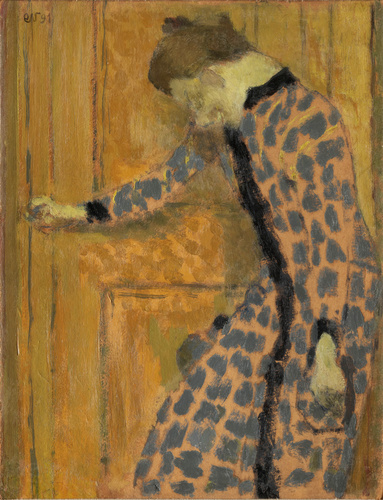 Edouard Vuillard - Jeune fille, la main sur la poignée de la porte