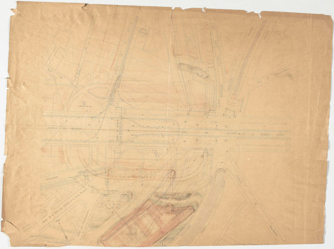 Jean-Camille Formigé - Projet d'aménagement de la Porte Maillot, plan