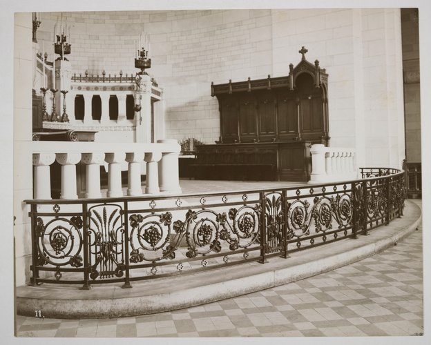 Chevojon - Paris 17è, 15 rue Ampère, église Saint-François-de-Salles, vue intéri...