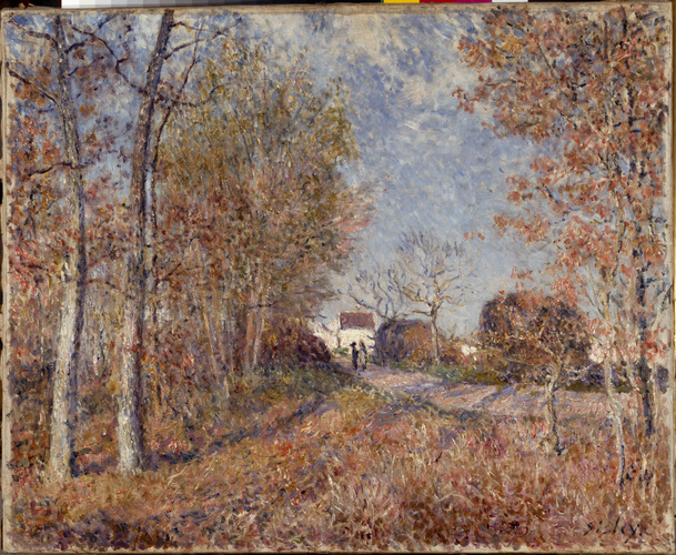 Alfred Sisley - Un coin de bois aux Sablons