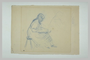 Berthe Marie Pauline Morisot - Julie Manet dessinant