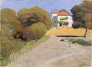 Félix Vallotton - Paysage, la maison au toit rouge