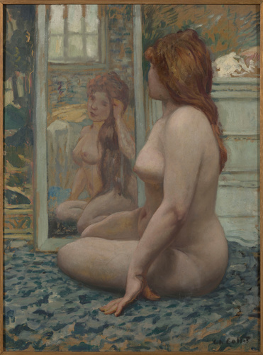 Charles Cottet - Femme accroupie
