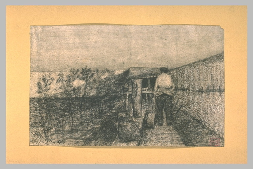 Léon Bonvin - Un jardin