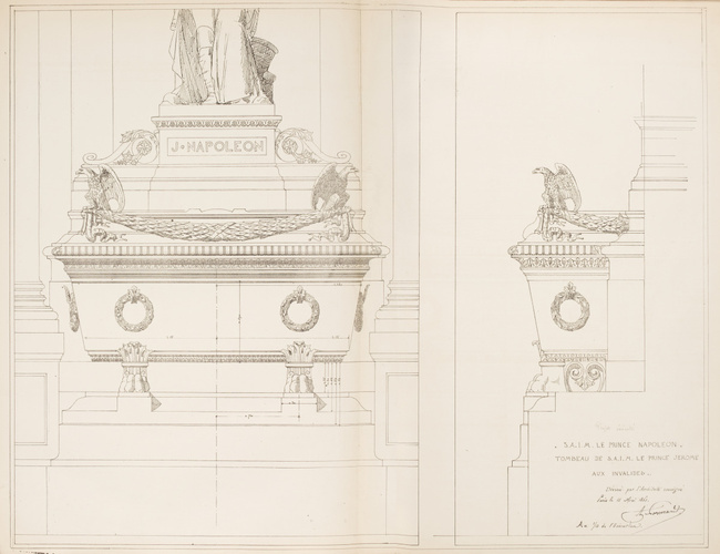 Alfred-Nicolas Normand - Chapelle Saint-Jérôme aux Invalides, tombeau du roi Jér...