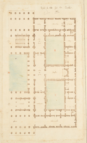 Edouard Villain - Mr Caristie, Plan d’un Hôtel de ville, 1813
