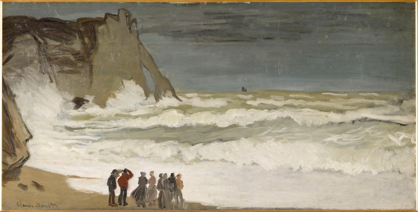 Grosse mer à Etretat - Claude Monet