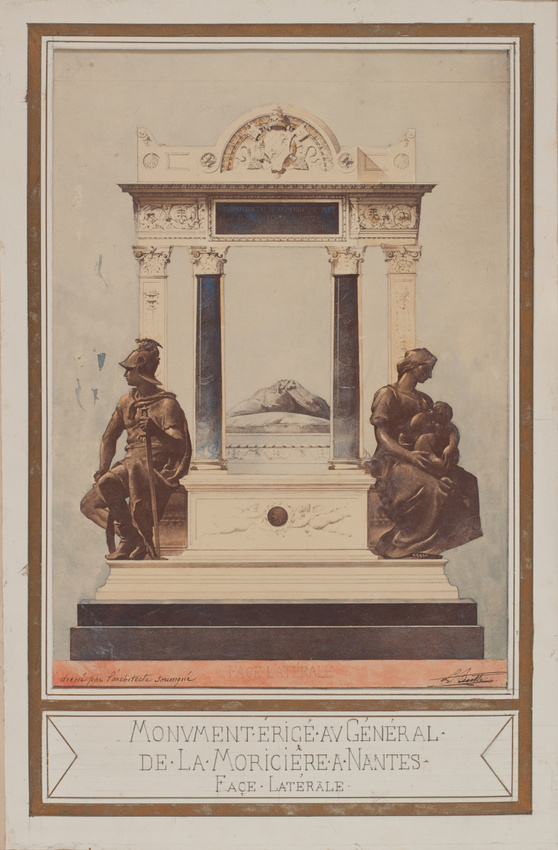 Louis Boitte - Tombeau du Général de Lamoricière dans la cathédrale de Nantes, é...