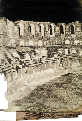 Édouard Baldus - Arles (Bouches-du-Rhône) - Amphithéatre, vue intérieure