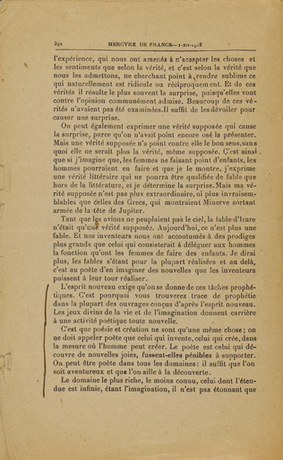 Guillaume Apollinaire - Mercure de France - I-XII-1918. p. 385 à 396, L'Esprit n...