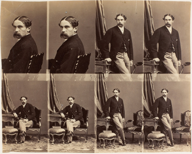 André Adolphe Eugène Disdéri - M. Cunningham en huit poses
