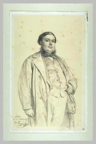 Henri Regnault - Portrait de M. Albert Huet, député de Saône-et-Loire, beau-frèr...