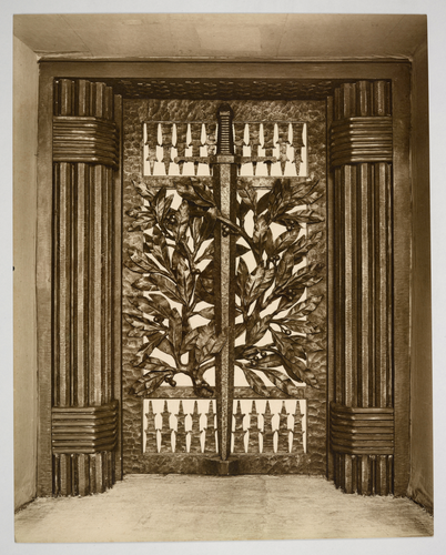 François Harand - Grille destinée au Monument de la Tranchée des Baïonnettes à V...
