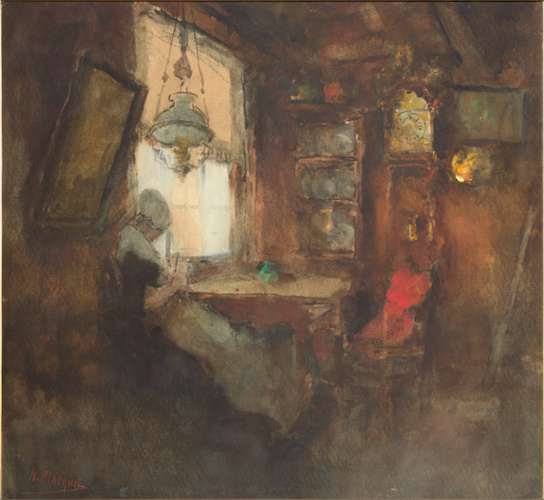 Henry Stacquet - Intérieur hollandais