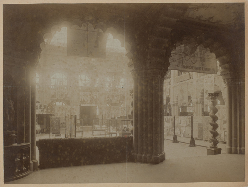 Anonyme - Intérieur d'une salle d'exposition