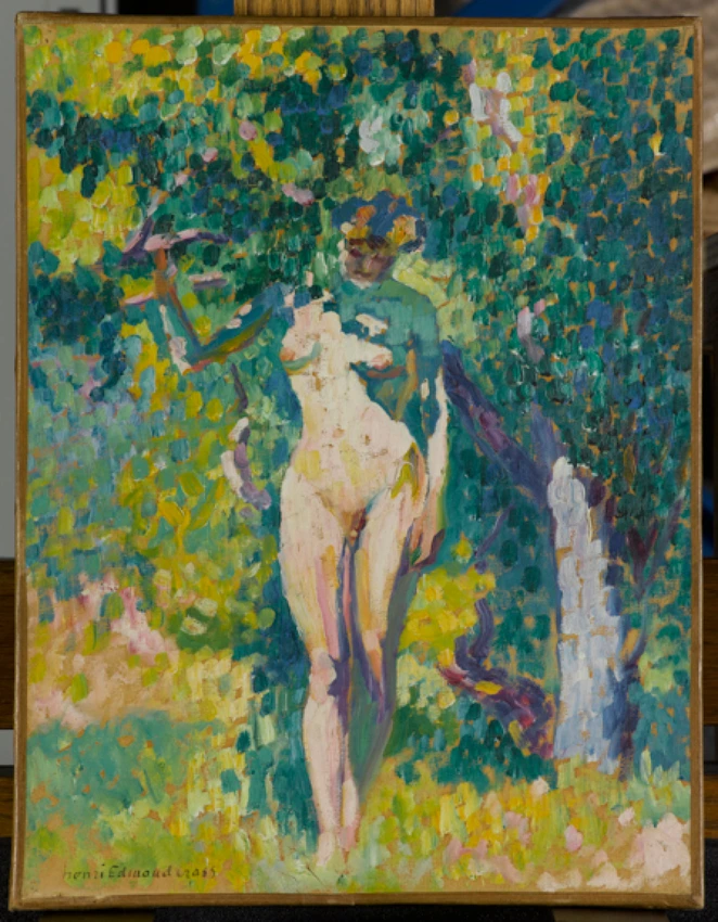 Nu dans un jardin - Henri-Edmond Cross
