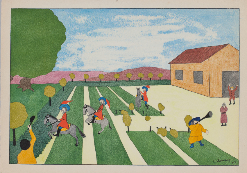 Fables de La Fontaine Le Jardinier et son Seigneur Léopold Chauveau