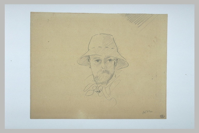 Odilon Redon - Portrait de l'artiste au chapeau de paille
