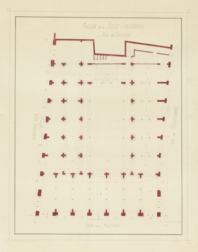 Henri Blondel - Maison de la Belle Jardinière, nouveau magasin, tirage autograph...