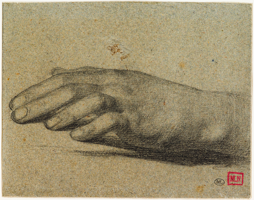 Alphonse Legros - Etude de main gauche, posée
