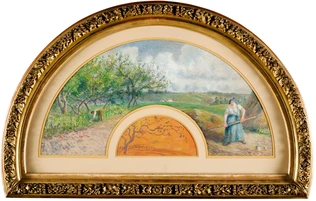 Camille Pissarro - Eventail : coteaux de Chaponval