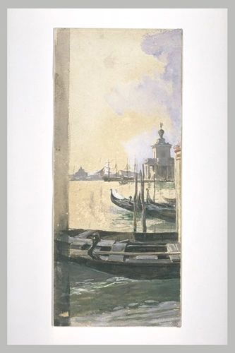 Ernest Meissonier - Vue de la lagune à Venise