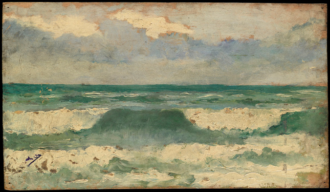 Alphonse Osbert - Etude de vague à Diélette