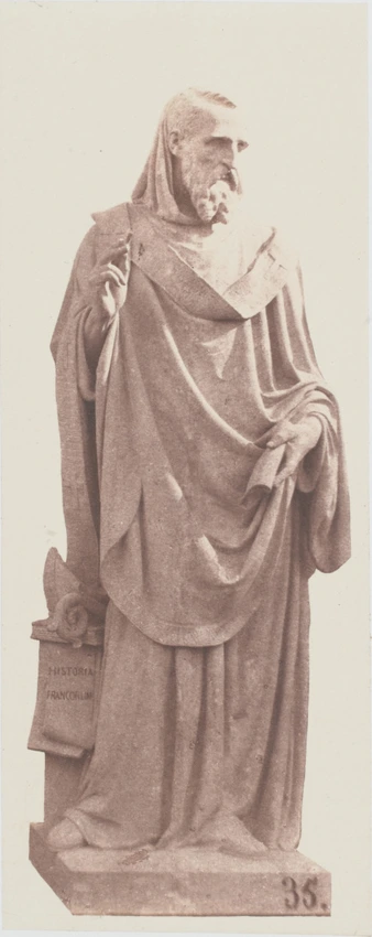 Edouard Baldus - "Saint Grégoire de Tours", statue de Jean-Esprit Marcellin, déc...