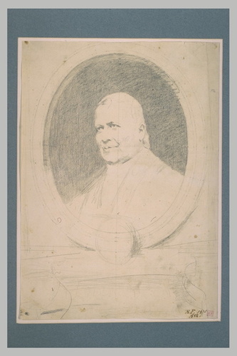 Ferdinand Gaillard - Etude pour le portrait de Pie IX