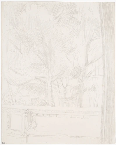 Vue du jardin depuis la terrasse, à Grasse (?) - Pierre Bonnard