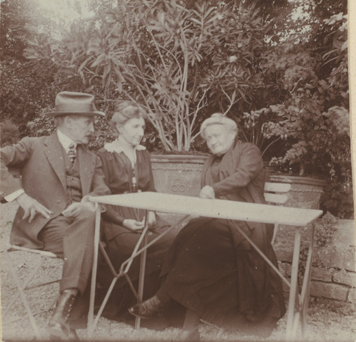 Anonyme - Pascal Dagnan-Bouveret, sa femme Anne-Marie, assis avec une femme non ...