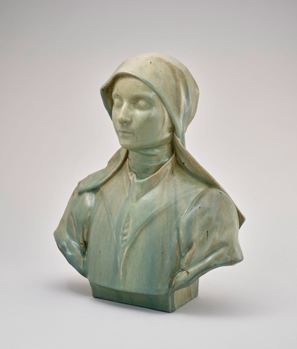 Adrien Dalpayrat - Buste de jeune femme en costume de religieuse