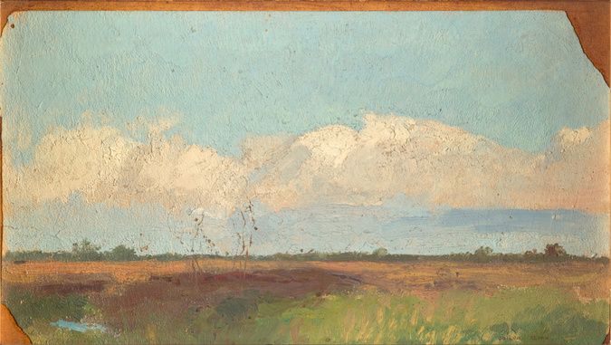 Odilon Redon - Nuages clairs sur une lande