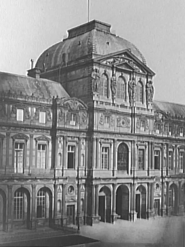 Le Louvre, pavillon de l'Horloge - Edouard Baldus