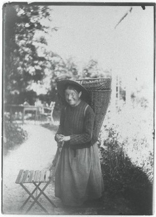 Gabriel Loppé - Ambraisen ?, paysanne des Houches