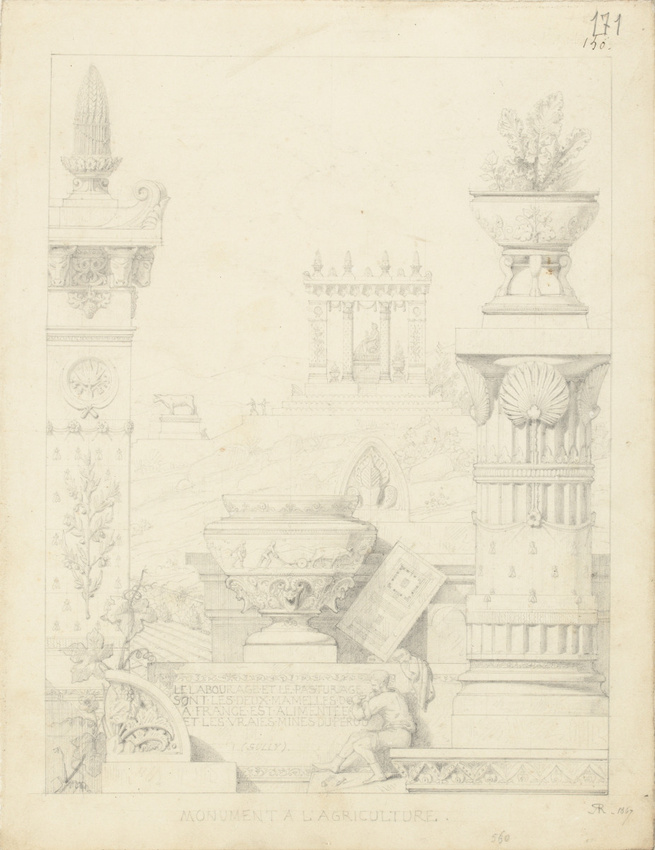 Victor Ruprich-Robert - Monument à l'Agriculture, composition de fantaisie