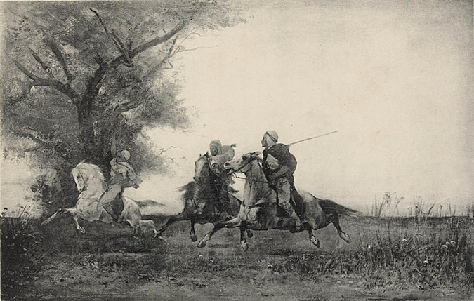 Eugène Fromentin - Courriers, pays des Ouled-Nayls, au printemps