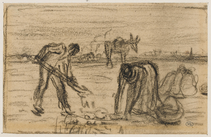 Jean-François Millet - Fond de 'La récolte des pommes de terre'