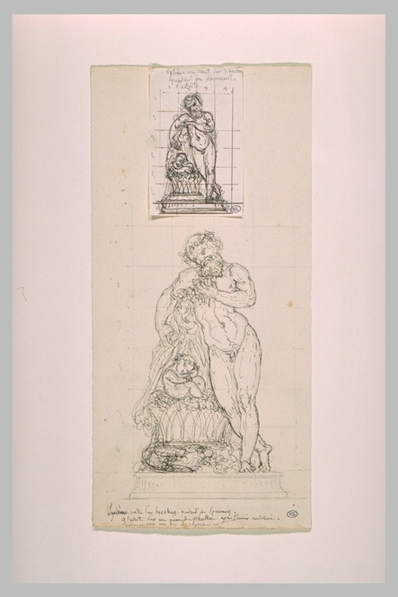 Eugène Guillaume - Silène veillant sur le jeune Bacchus endormi