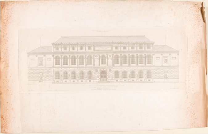 Anonyme - France, Paris, Ecole des Beaux-Arts : musée des Etudes, élévation