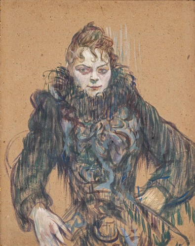 Henri de Toulouse-Lautrec - Femme au boa noir